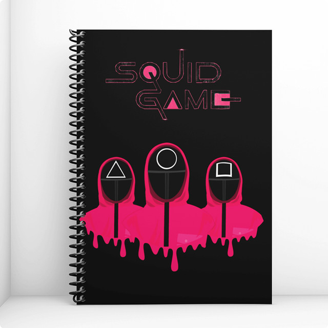 Notepad For Drawing Squid Game, Notepad For Records, Anime Office,  Sketchbook Notepad With The Rings Ring